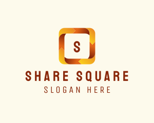 Square Ribbon Media logo design