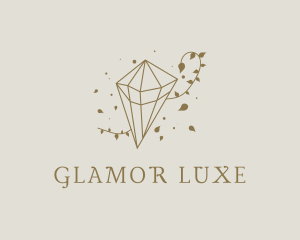 Gold Luxe Diamond logo design