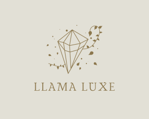 Gold Luxe Diamond logo design