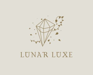 Gold Luxe Diamond logo design