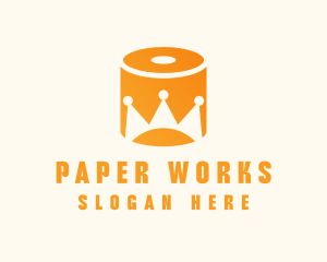 Toilet Paper Crown logo design