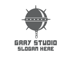 Gray Medieval Weapon logo