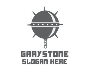Gray Medieval Weapon logo