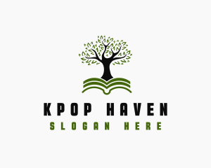 Tree Book Agriculture logo design