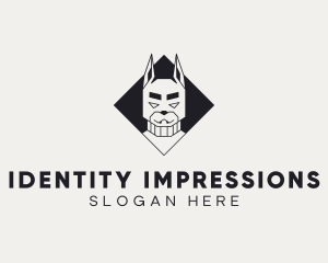 Dog Pet Character logo