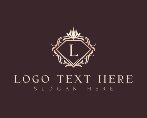 Elegant Floral Diamond logo