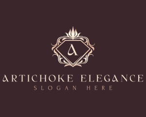 Elegant Floral Diamond logo design