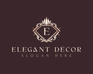 Elegant Floral Diamond logo design