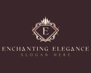 Elegant Floral Diamond logo design