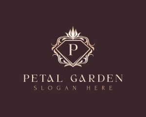 Elegant Floral Diamond logo design