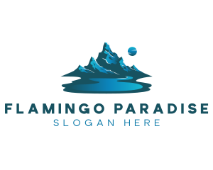 Mountain Lake Camping logo design