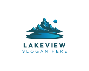 Mountain Lake Camping logo design