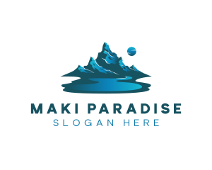 Mountain Lake Camping logo design