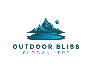 Mountain Lake Camping logo design