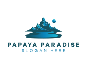 Mountain Lake Camping logo design