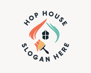 House Paint Renovation logo design