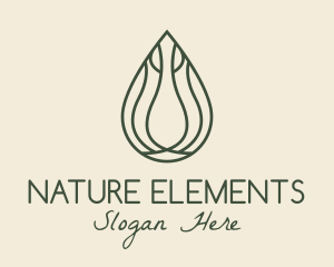 Natural Healing Oil  logo design