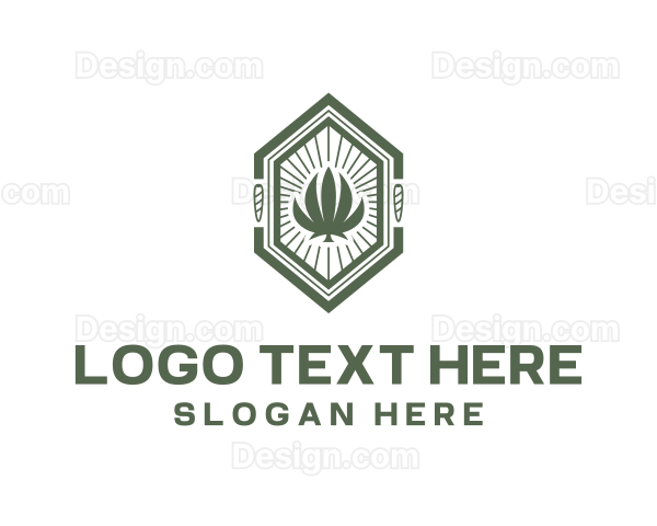 Marijuana Leaf Joint Logo