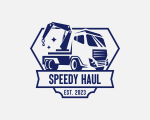 Tow Truck Trucking Vehicle logo design