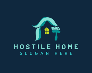 Home Renovation Paint logo design