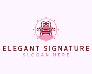 Elegant Throne Chair logo design