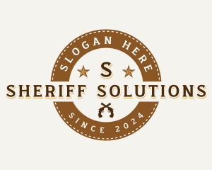 Western Sheriff Gun logo design