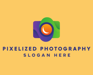 Tropical Photography Camera  logo design