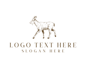 Goat Livestock Horn logo