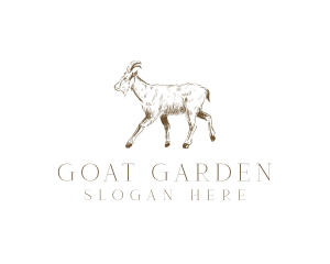 Goat Livestock Animal logo