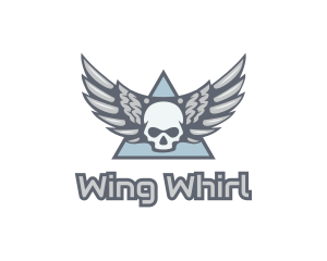 Skull Wings Gang logo design