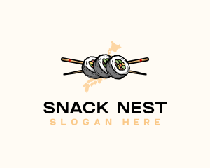 Sushi Roll Japan logo design