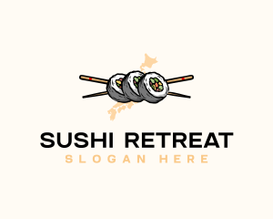 Sushi Roll Japan logo design