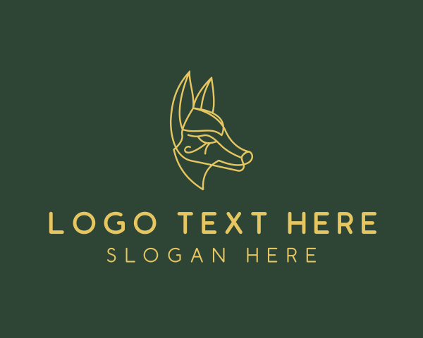 Egyptian God Anubis logo