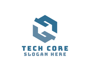 Generic Tech Cube logo design