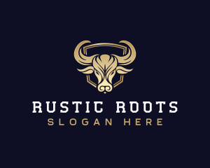 Premium Horn Bull logo design