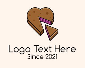 Affection - Heart Shape Cake logo design