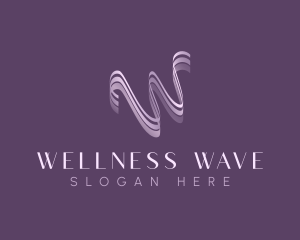 Business Wave Letter W logo design