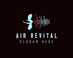 Turbine Blade Air Conditioner logo design