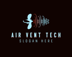 Turbine Blade Air Conditioner logo design