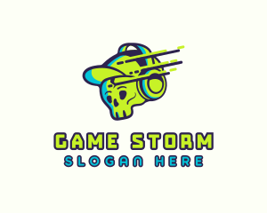 Esports Gamer Skull logo