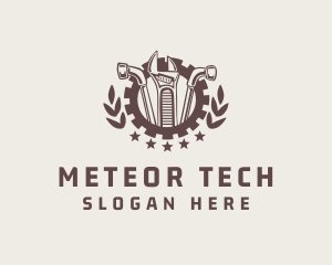 Mechanic Tool Gear Badge logo design