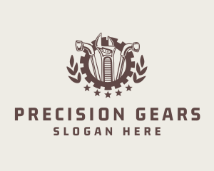 Mechanic Tool Gear Badge logo design