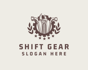 Mechanic Tool Gear Badge logo design