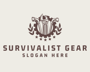 Mechanic Tool Gear Badge logo design