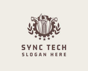 Mechanic Tool Gear Badge logo design