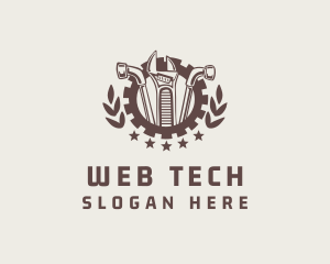 Mechanic Tool Gear Badge logo design