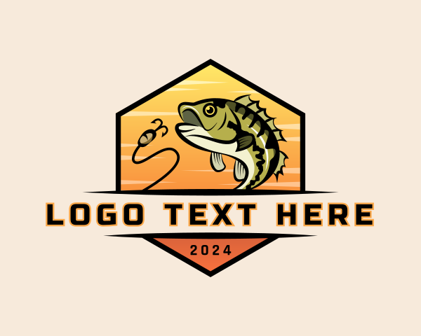 Bass Fish logo example 1