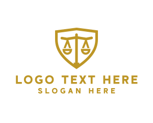 Attorney Lawyer Justice Shield logo