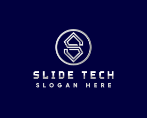 Tech Cyber Letter S logo design