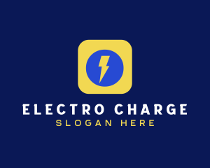 Electric Thunderbolt App logo design